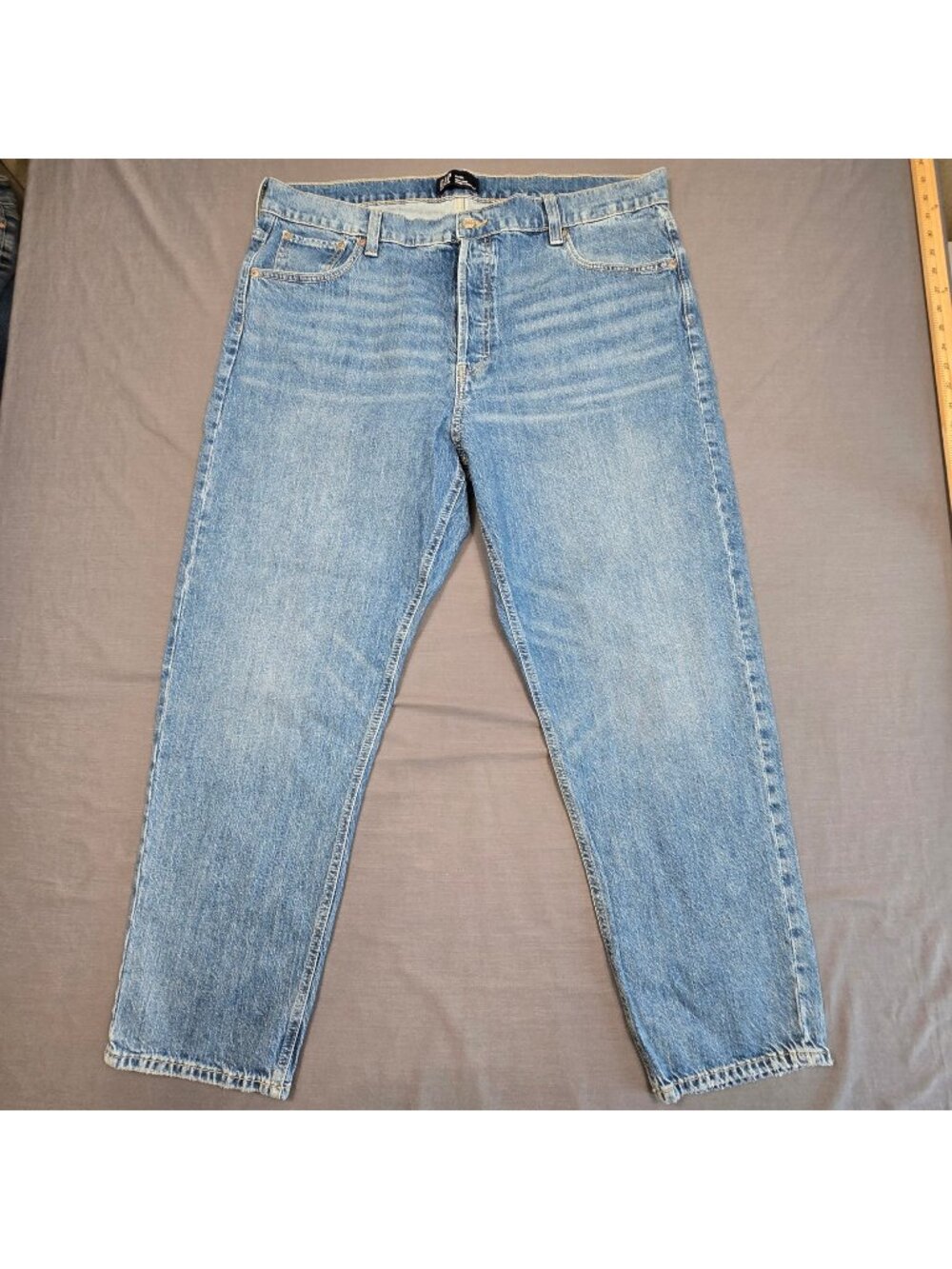 Gap Womens Size 20 High Rise Cheeky Straight Light Wash Denim Jeans Button Fly